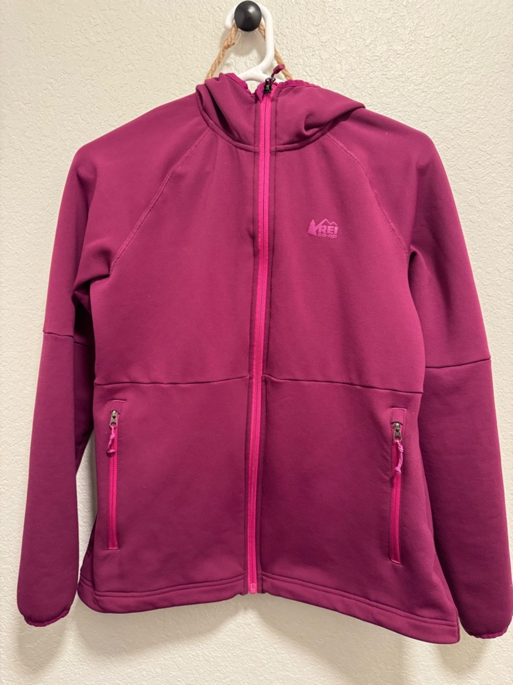 REI Hooded Fleece Jacket - Magenta